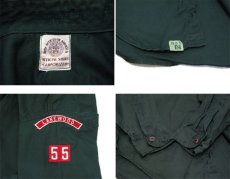 画像5: 1960's~ "Boy Scout of America BSA" Cotton L/S Shirts 　GREEN　size M - L (表記 15 REG) (5)