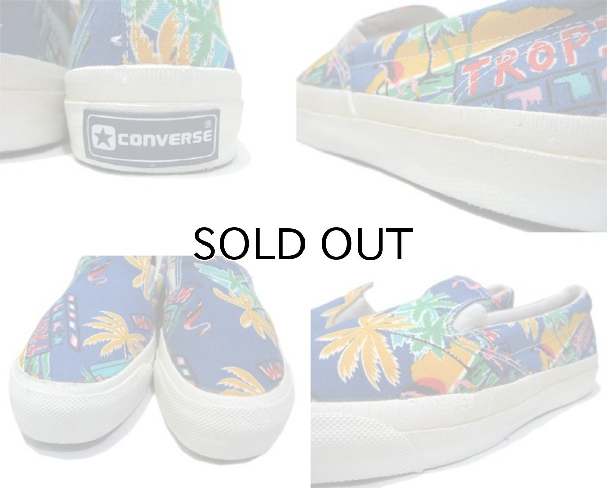 画像3: 1980's Converse "Skid Grip" Slip-on -made in KOREA- Tropical Pattern size 11.5 (29.5 cm) (3)