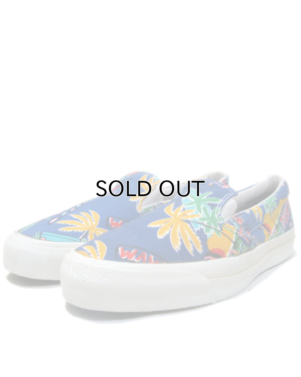 画像1: 1980's Converse "Skid Grip" Slip-on -made in KOREA-　Tropical Pattern　size 11.5 (29.5 cm) (1)