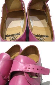 画像7: "GEORGE COX" V-Sole Monk Strap Leather Shoes -made in ENGLAND-　PINK　size UK 10 (29 cm) (7)