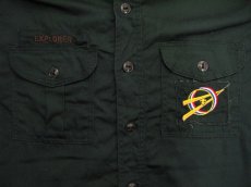画像6: 1960's~ "Boy Scout of America BSA" Cotton L/S Shirts 　GREEN　size M - L (表記 15 REG) (6)