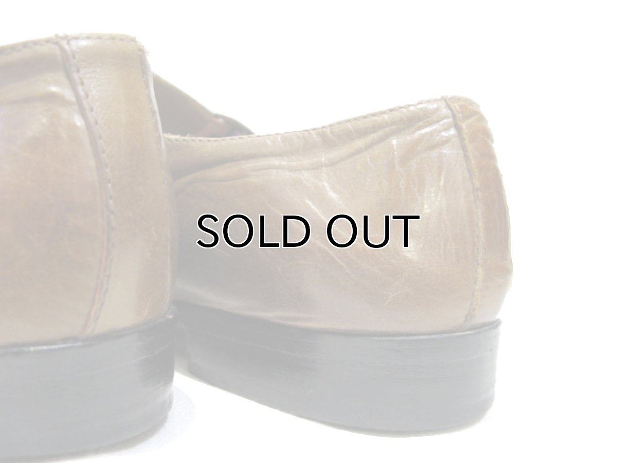 画像6: 1980's Pierre Cardin espace Strap Leather Shoes -made in ITALY-　Multi Brown　size 10.5C (28cm ~ 28.5cm) (6)