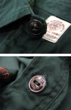 画像4: 1960's~ "Boy Scout of America BSA" Cotton L/S Shirts 　GREEN　size M - L (表記 15 REG) (4)