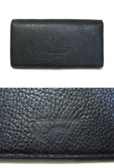 画像2: "JUTTA NEUMANN" Leather Wallet "the Waiter's Wallet"  color : Black / Emerald 長財布 (2)