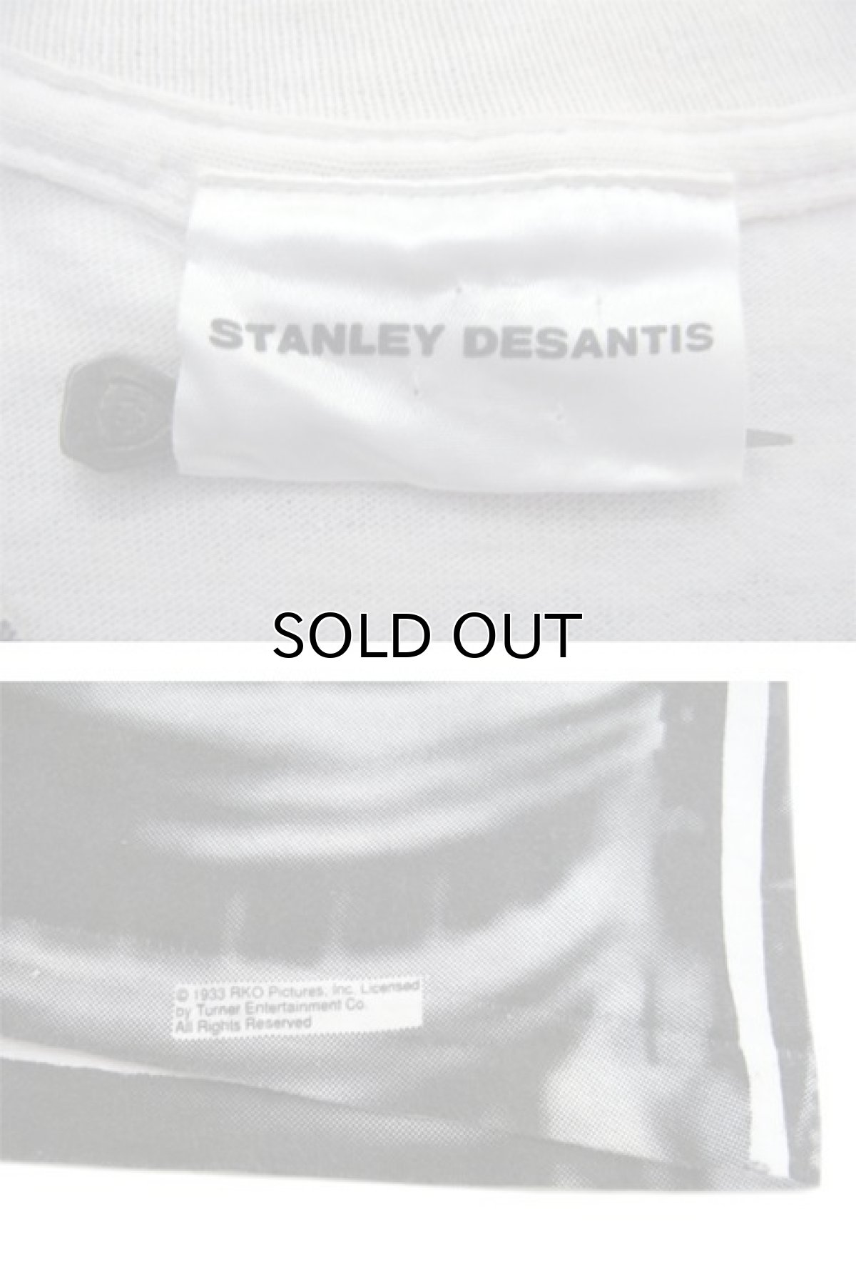 画像3: STANLEY DESANTIS "King Kong" Print T-Shirts GREY size M - L (表記 L) (3)