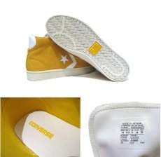 画像4: NEW CONVERSE "Pro Leather " Suede Hi-Cut Sneaker　YELLOW　size 10 (28 cm) (4)