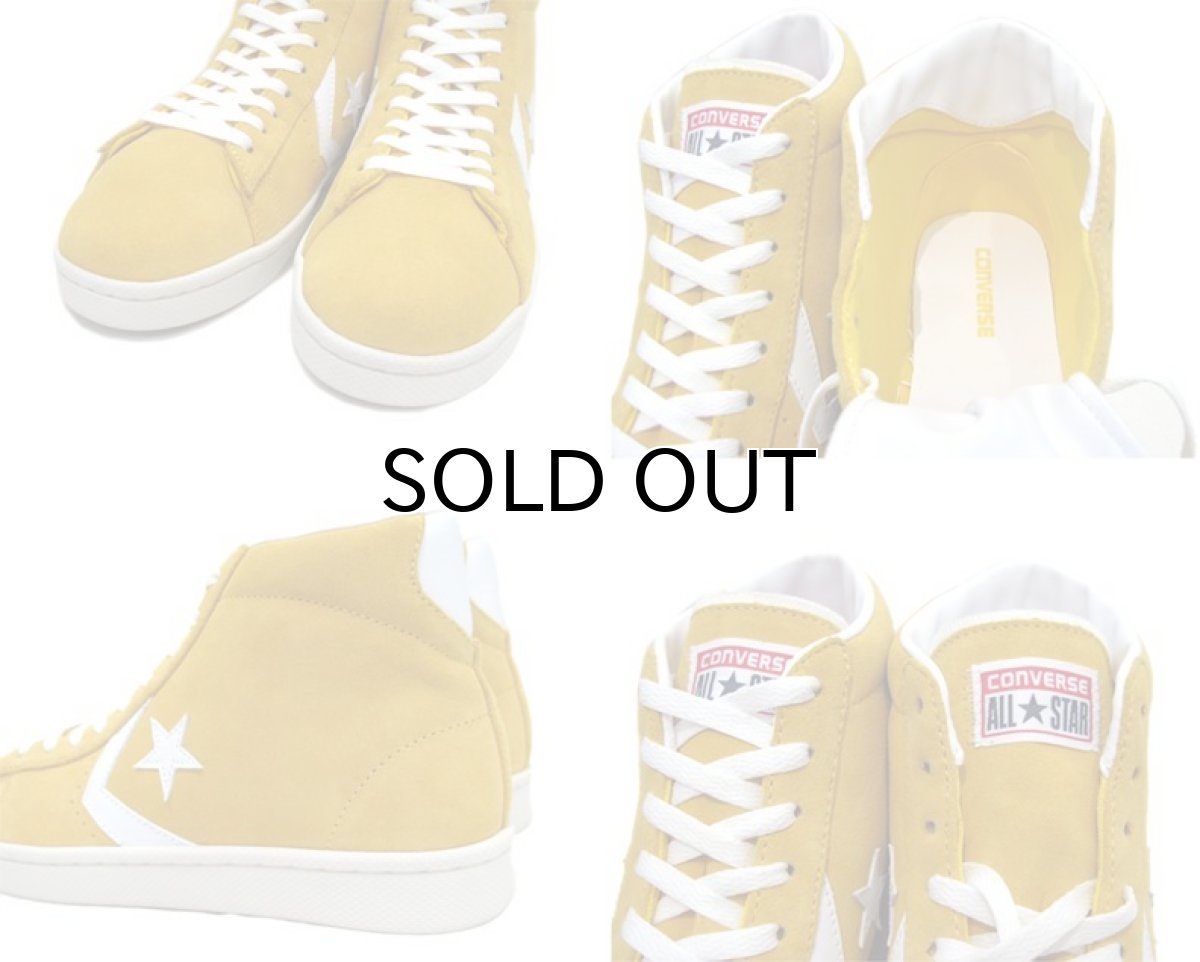 画像3: NEW CONVERSE "Pro Leather " Suede Hi-Cut Sneaker　YELLOW　size 10 (28 cm) (3)