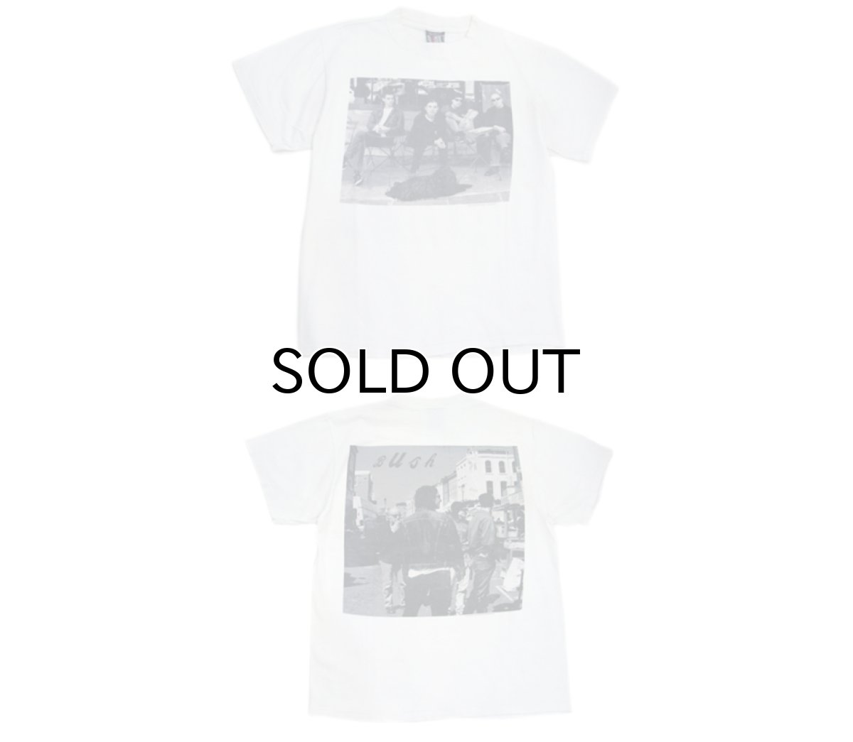 画像3: 1990's "KEVIN WESTENBERG" Photography T-Shirts "Bush"　WHITE　size M (表記 L) (3)