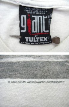 画像4: 1990's "KEVIN WESTENBERG" Photography T-Shirts "Bush"　WHITE　size M (表記 L) (4)