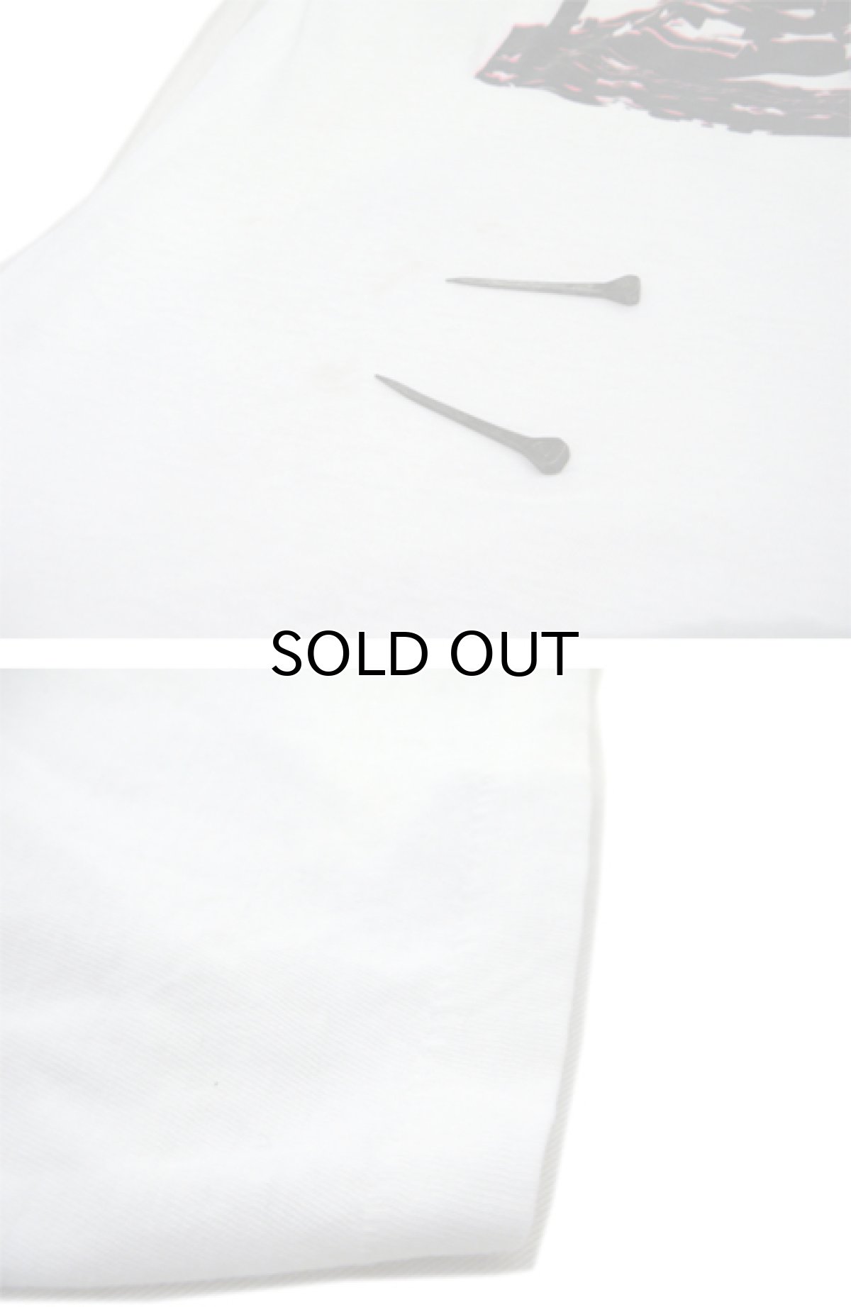 画像5: OLD Crew Neck Print T-Shirts "reading man" WHITE size L (表記 なし) (5)