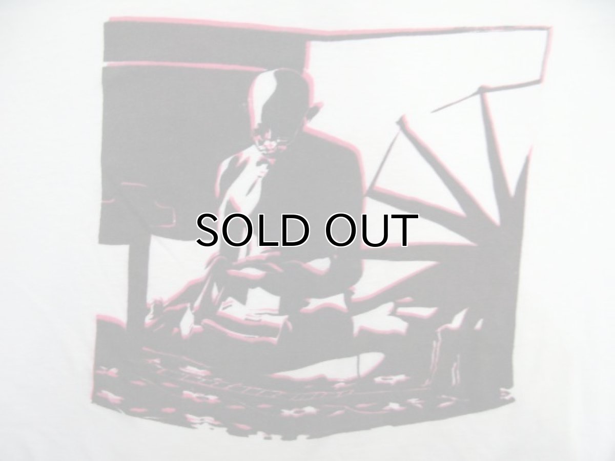 画像3: OLD Crew Neck Print T-Shirts "reading man" WHITE size L (表記 なし) (3)