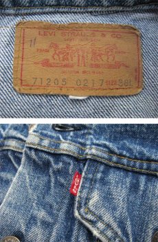 画像4: 1980's Levi's lot : 71205 - 0217 Denim Jacket　Blue Denim　size M (表記 38L) (4)