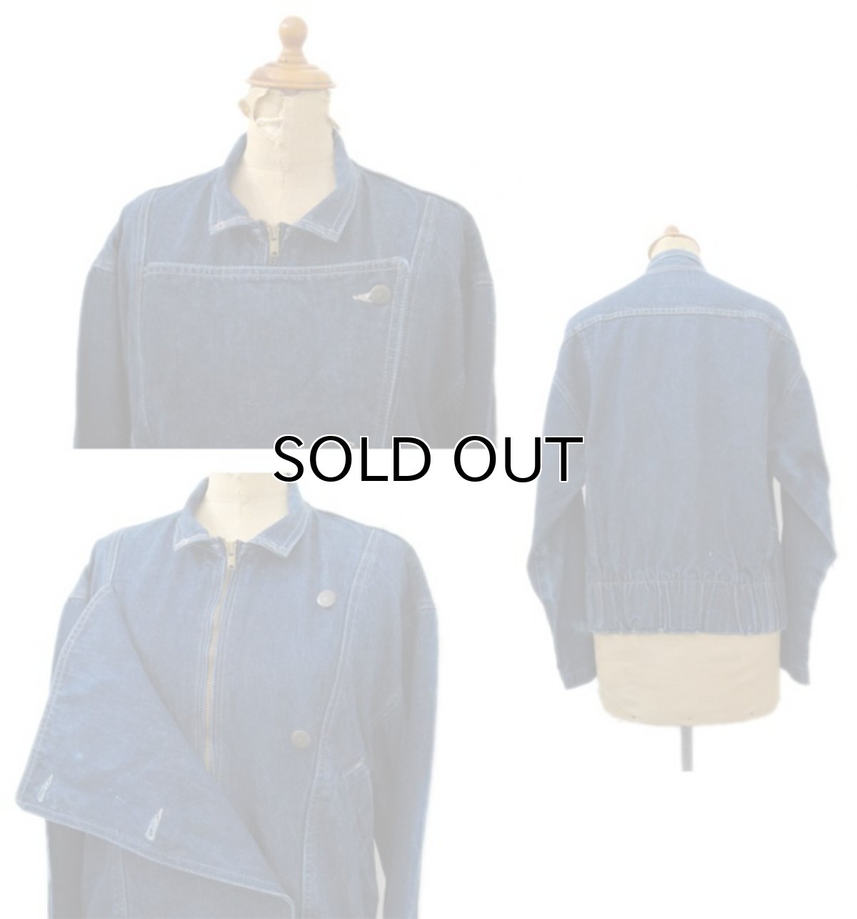 画像2: 1980's "Wrangler" Design Denim Jacket Blue Denim size S (表記 XS) (2)