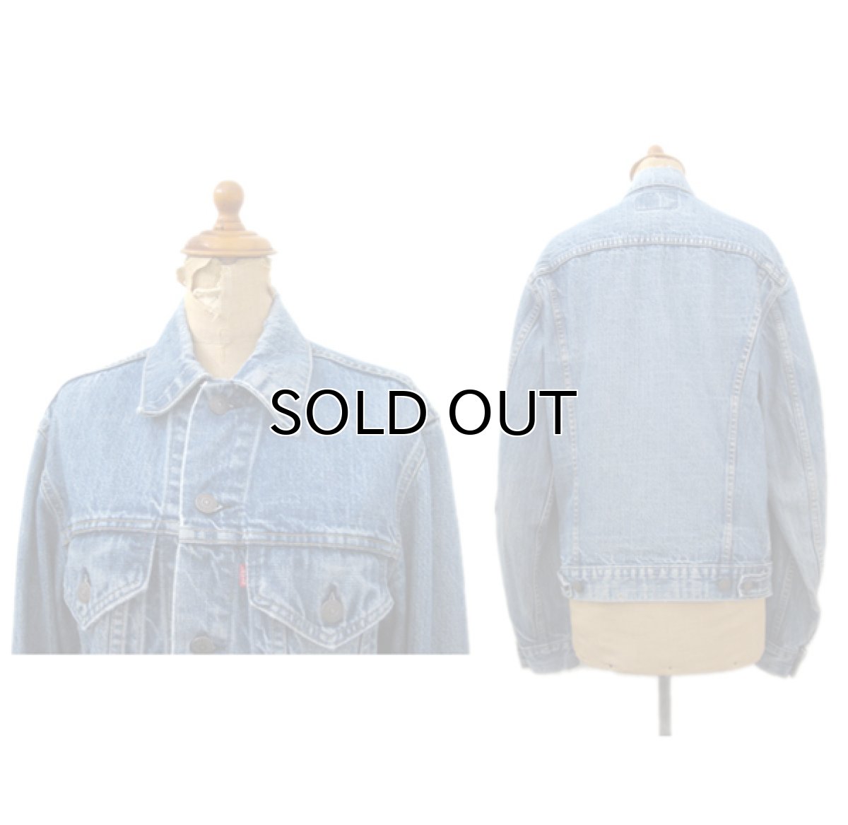 画像2: 1980's Levi's lot : 71205 - 0217 Denim Jacket　Blue Denim　size M (表記 38L) (2)