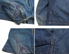 画像6: 1950-60's Unknown Zip Up Denim Jacket with Blanket　Indigo Blue　size S (表記 不明) (6)