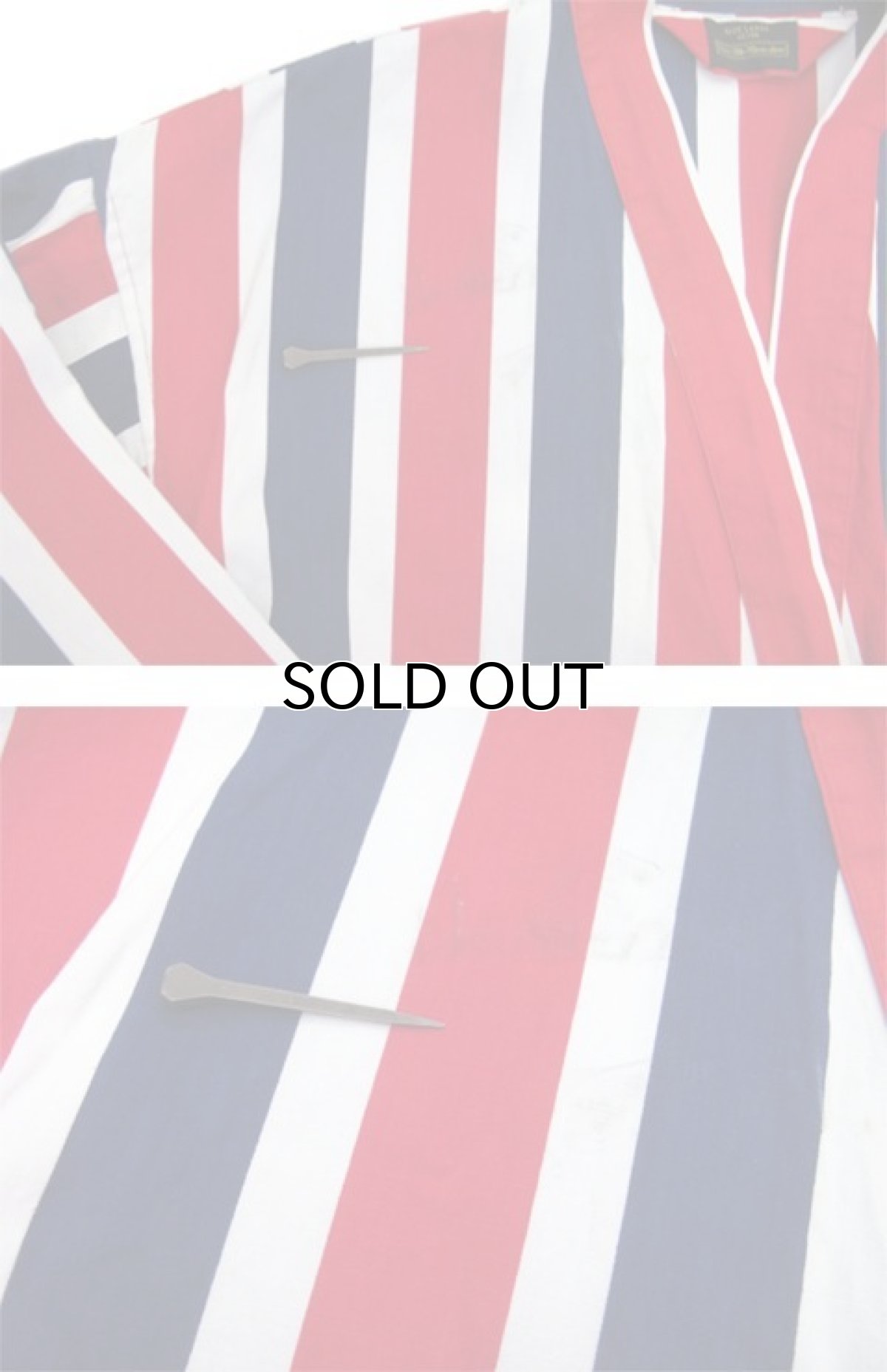 画像6: 1970's Sears Harf Sleeve Stripe Gown　Red / White / Navy　size Free (表記 L 42-44) (6)