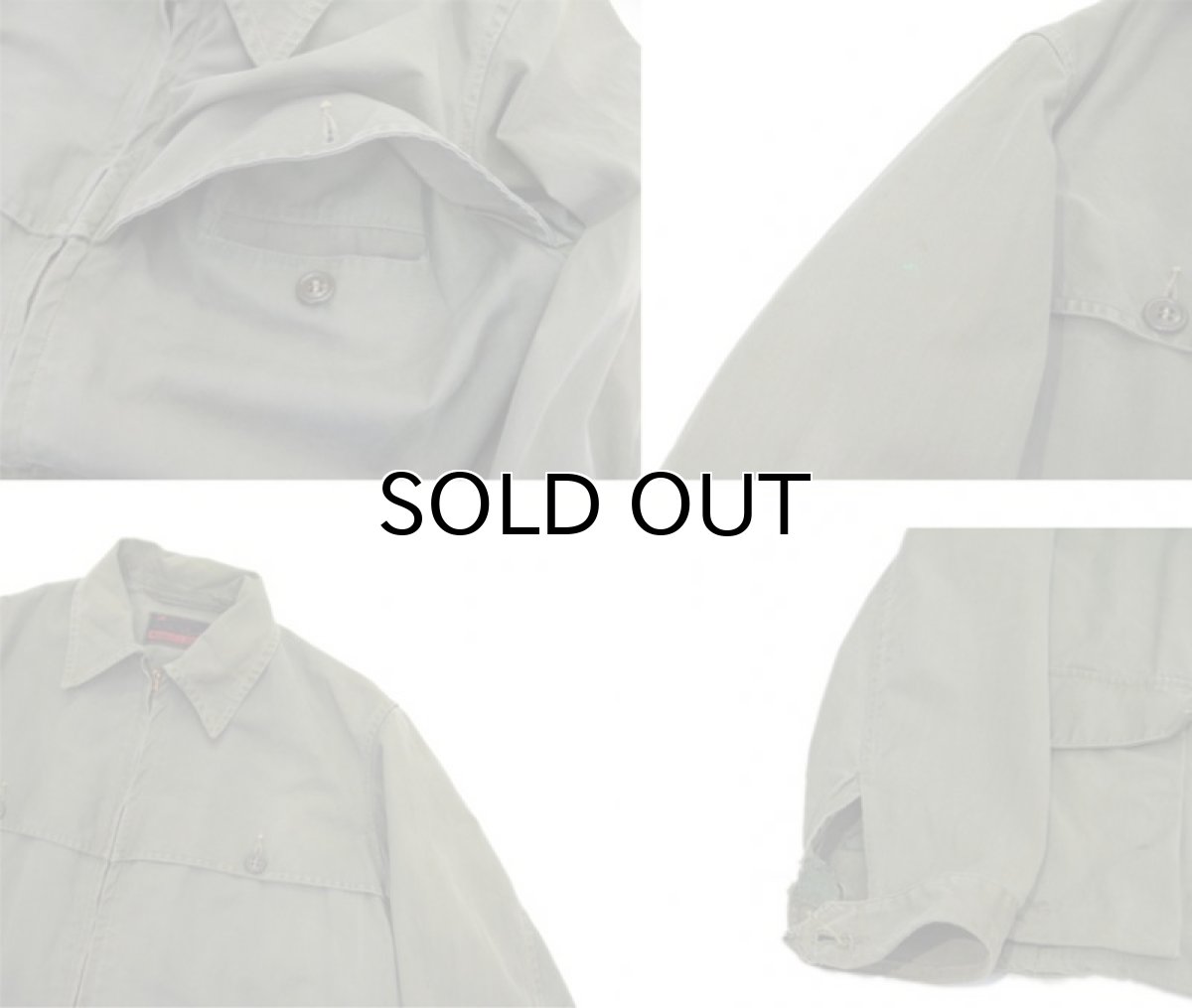 画像4: 1950's "Western Field" Double Mackinaw Zip Up Jacket OLIVE size M - L (表記 不明) (4)