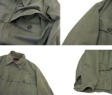 画像4: 1950's "Western Field" Double Mackinaw Zip Up Jacket　OLIVE　size M - L (表記 不明) (4)
