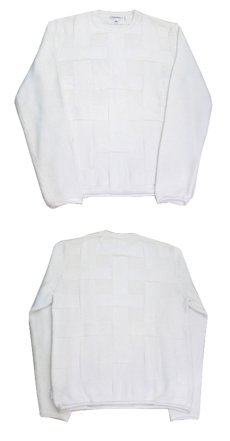 画像5: 1990's~ "Calvin Klein" Design Cotton Knit　WHITE　size M - L (表記 L) (5)