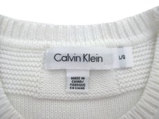 画像4: 1990's~ "Calvin Klein" Design Cotton Knit　WHITE　size M - L (表記 L) (4)