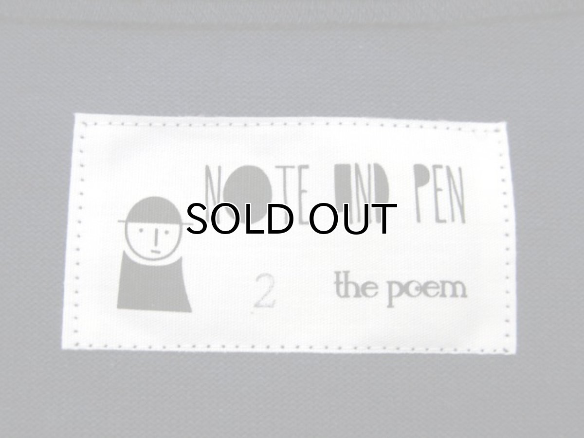 画像2: " Note and Pen the poem " ノートとペン "ポエムのTee" NAVY (2)