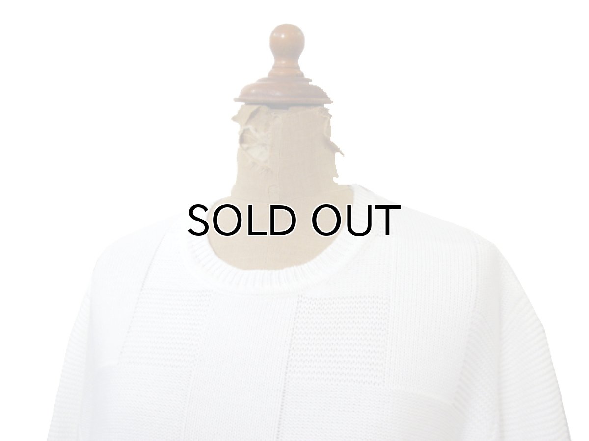 画像3: 1990's~ "Calvin Klein" Design Cotton Knit WHITE size M - L (表記 L) (3)