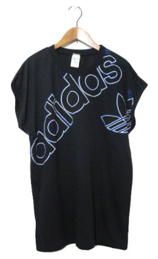 画像1: ~1980's adidas Sleeveless Print T-Shirts -made in FRANCE-　BLACK　size M (表記 不明) (1)