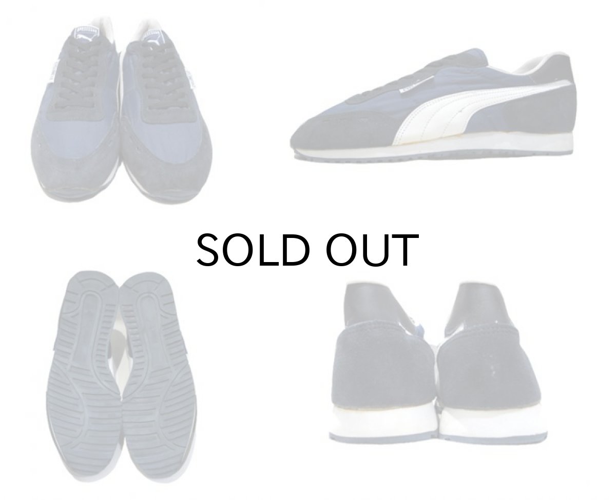 画像2: 1980's PUMA "CYCLONE LE" Nylon Sneakers -made in KOREA-　Dead Stock　NAVY　size 10.5 (28.5 cm) (2)