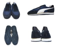 画像2: 1980's PUMA "CYCLONE LE" Nylon Sneakers -made in KOREA-　Dead Stock　NAVY　size 10.5 (28.5 cm) (2)