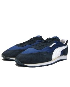 画像1: 1980's PUMA "CYCLONE LE" Nylon Sneakers -made in KOREA-　Dead Stock　NAVY　size 10.5 (28.5 cm) (1)