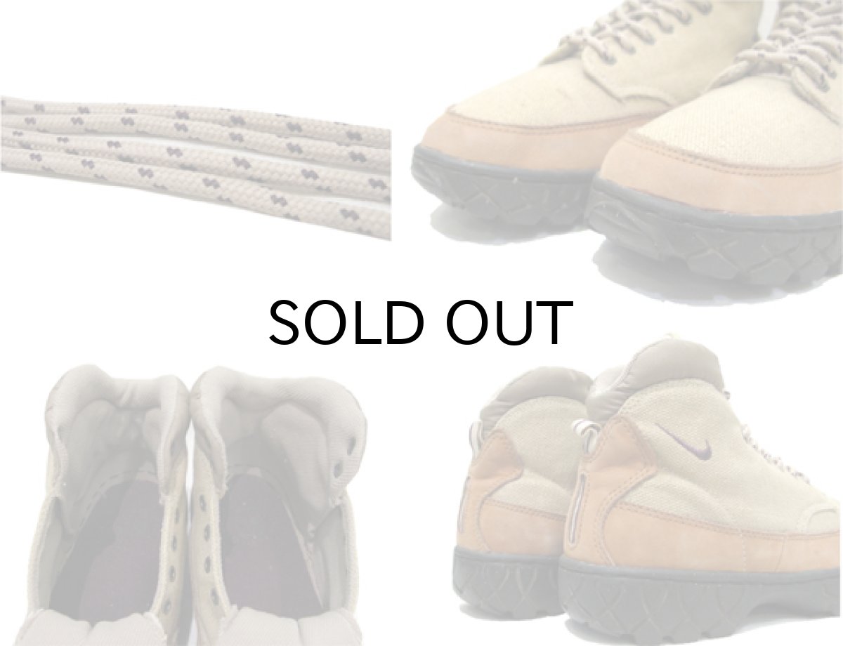 画像5: 1990's NIKE ACG Hi-Cut Canvas Trekking Sneaker BEIGE size W's 7.5 (24.5 cm) (5)