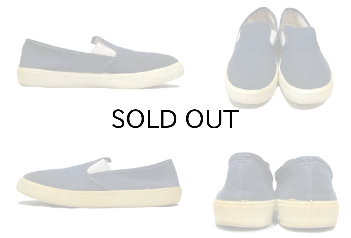 画像2: 1980's "Sand & Sun" Slip-on NAVY size 11 (29 cm) (2)
