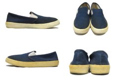 画像2: 1980's "Sand & Sun" Slip-on　NAVY　size 11 (29 cm) (2)