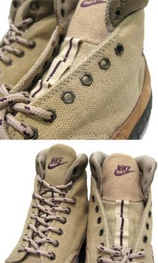 画像4: 1990's NIKE ACG Hi-Cut Canvas Trekking Sneaker　BEIGE　size W's 7.5 (24.5 cm) (4)