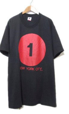 画像1: 1990's Fruit of the Room "New York City" Print T-Shirts　BLACK 　size XL (表記 XL) (1)