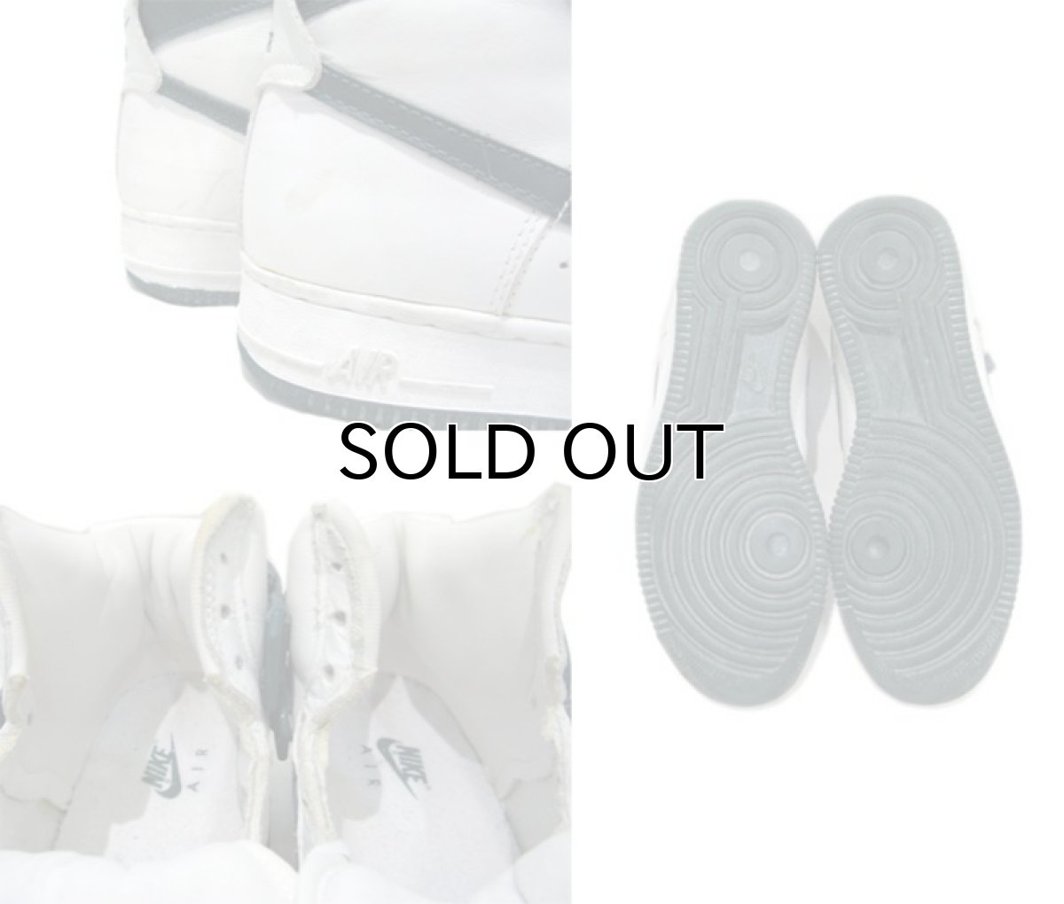 画像5: 1990's NIKE "AIR FORCE 1" Hi-Cut Sneaker White / Green size 10 (28 cm) (5)