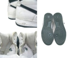 画像5: 1990's NIKE "AIR FORCE 1" Hi-Cut Sneaker　White / Green　size 10 (28 cm) (5)