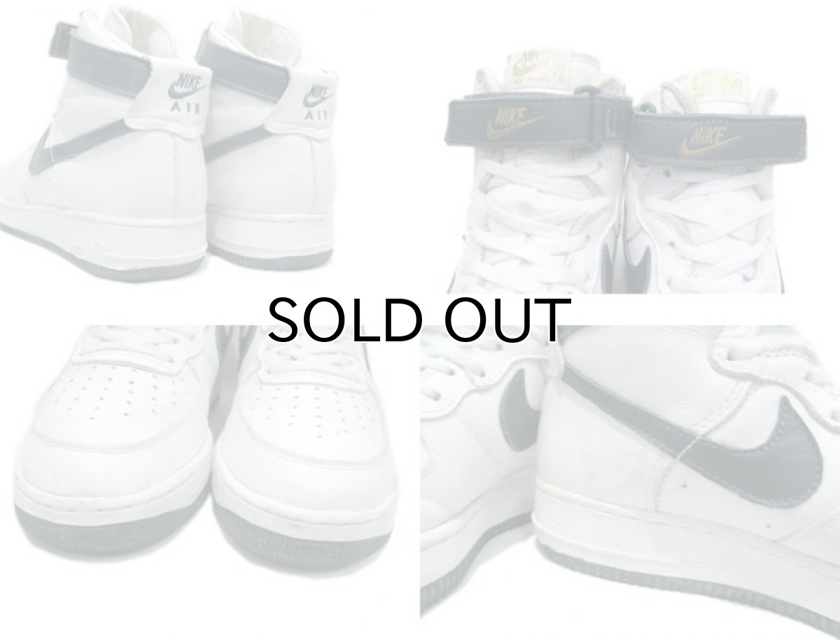 画像3: 1990's NIKE "AIR FORCE 1" Hi-Cut Sneaker White / Green size 10 (28 cm) (3)