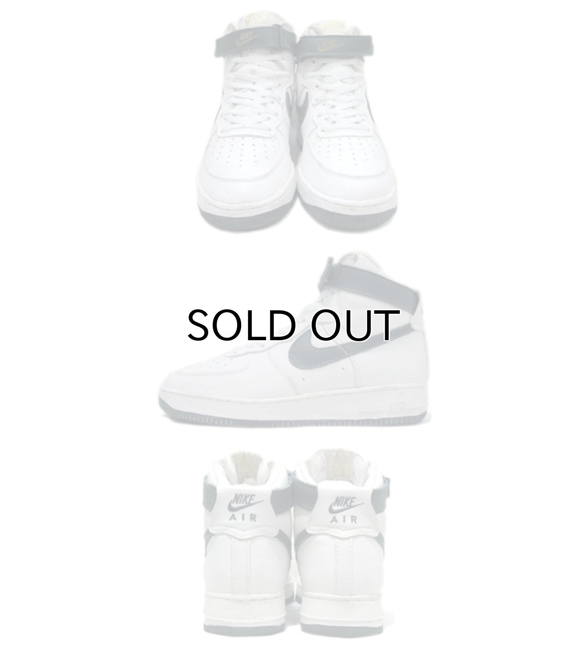 画像2: 1990's NIKE "AIR FORCE 1" Hi-Cut Sneaker White / Green size 10 (28 cm) (2)