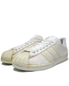 画像1: 1990's adidas "SUPER STAR" Canvas Sneaker　WHITE　size 10 (28 cm) (1)