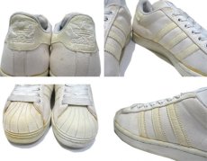 画像3: 1990's adidas "SUPER STAR" Canvas Sneaker　WHITE　size 10 (28 cm) (3)