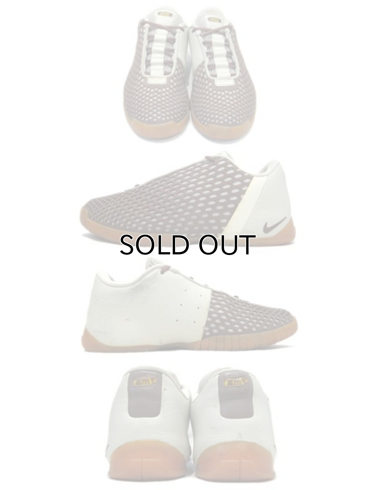 画像2: NIKE Design Sneaker "ZOOM AIR" Brown / off White size 9 (27 cm) (2)