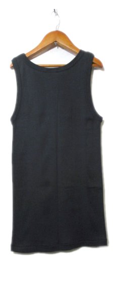 画像2: NEW "Miller" Pannel Rib Tank Top　BLACK　size S (2)