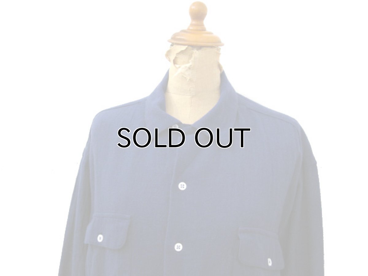 画像3: "Polo by Ralph Lauren" L/S Cotton Box Shirts NAVY size L (表記 L) (3)