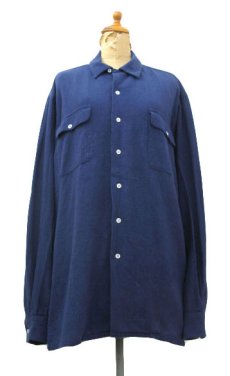 画像1: "Polo by Ralph Lauren" L/S Cotton Box Shirts　NAVY　size L (表記 L) (1)