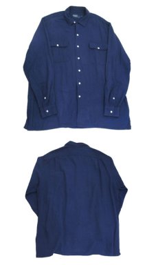 画像5: "Polo by Ralph Lauren" L/S Cotton Box Shirts　NAVY　size L (表記 L) (5)