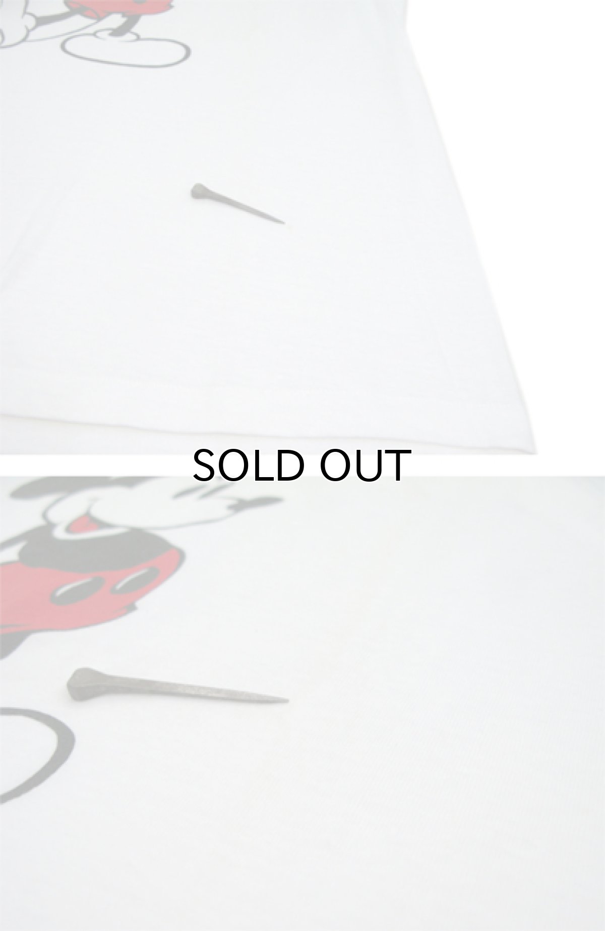 画像5: 1990's Disney Ringer T-Shirts "Mickey Mouse" -made in USA- White / Navy size L (表記 L) (5)