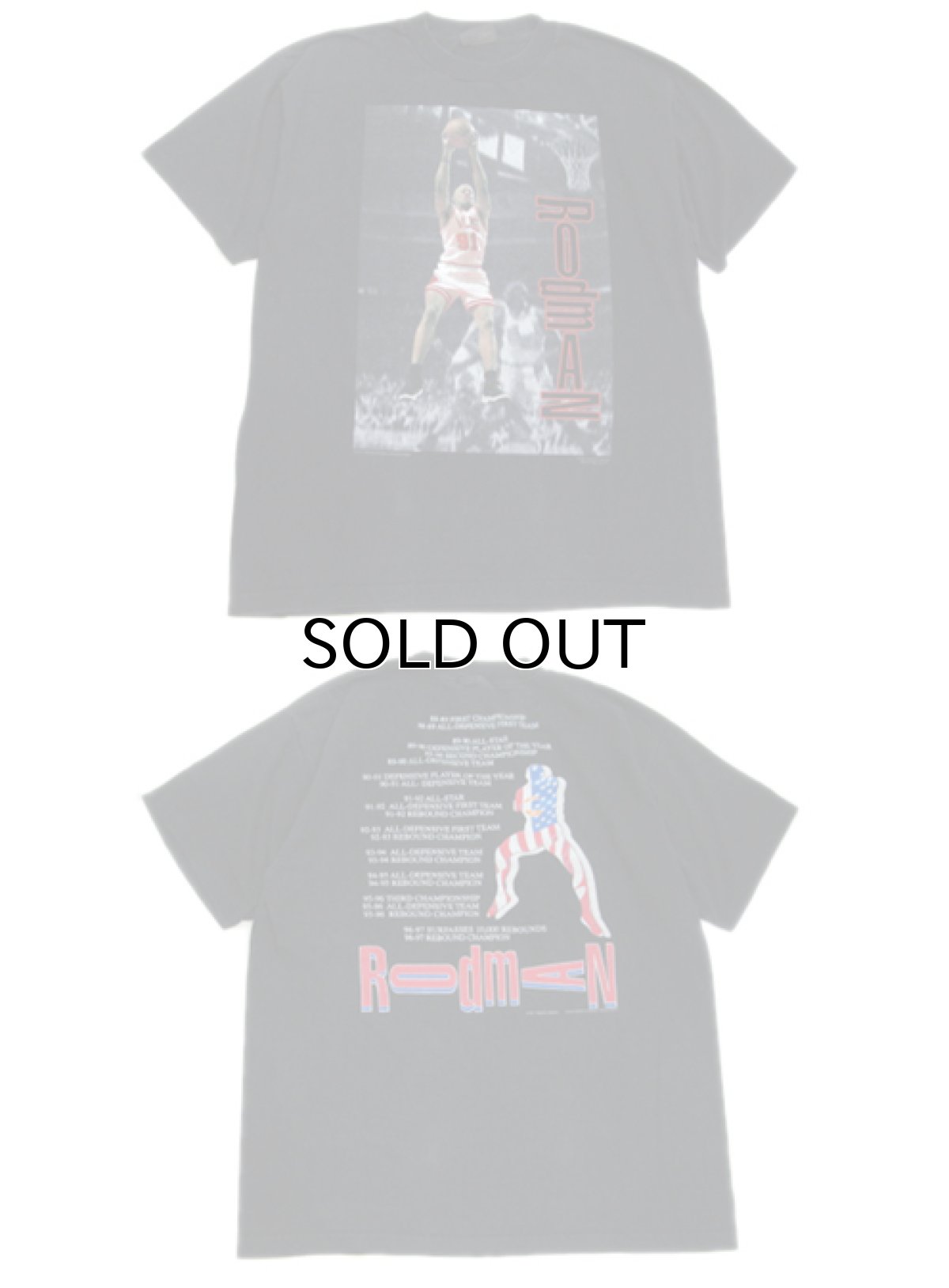 画像3: 1990's Crew Neck Print T-Shirts "Dennis Rodman" BLACK size L - XL (表記 XL) (3)