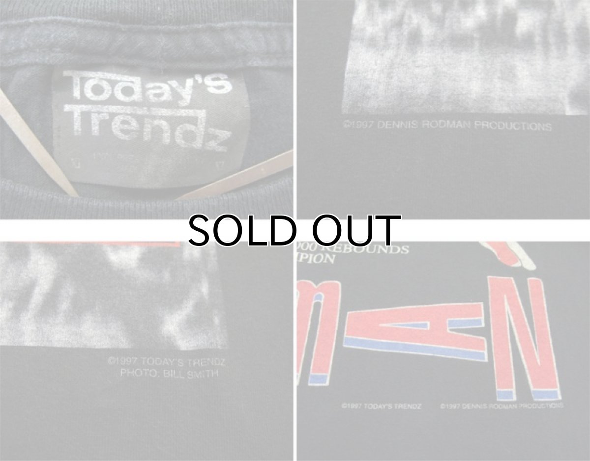 画像4: 1990's Crew Neck Print T-Shirts "Dennis Rodman" BLACK size L - XL (表記 XL) (4)