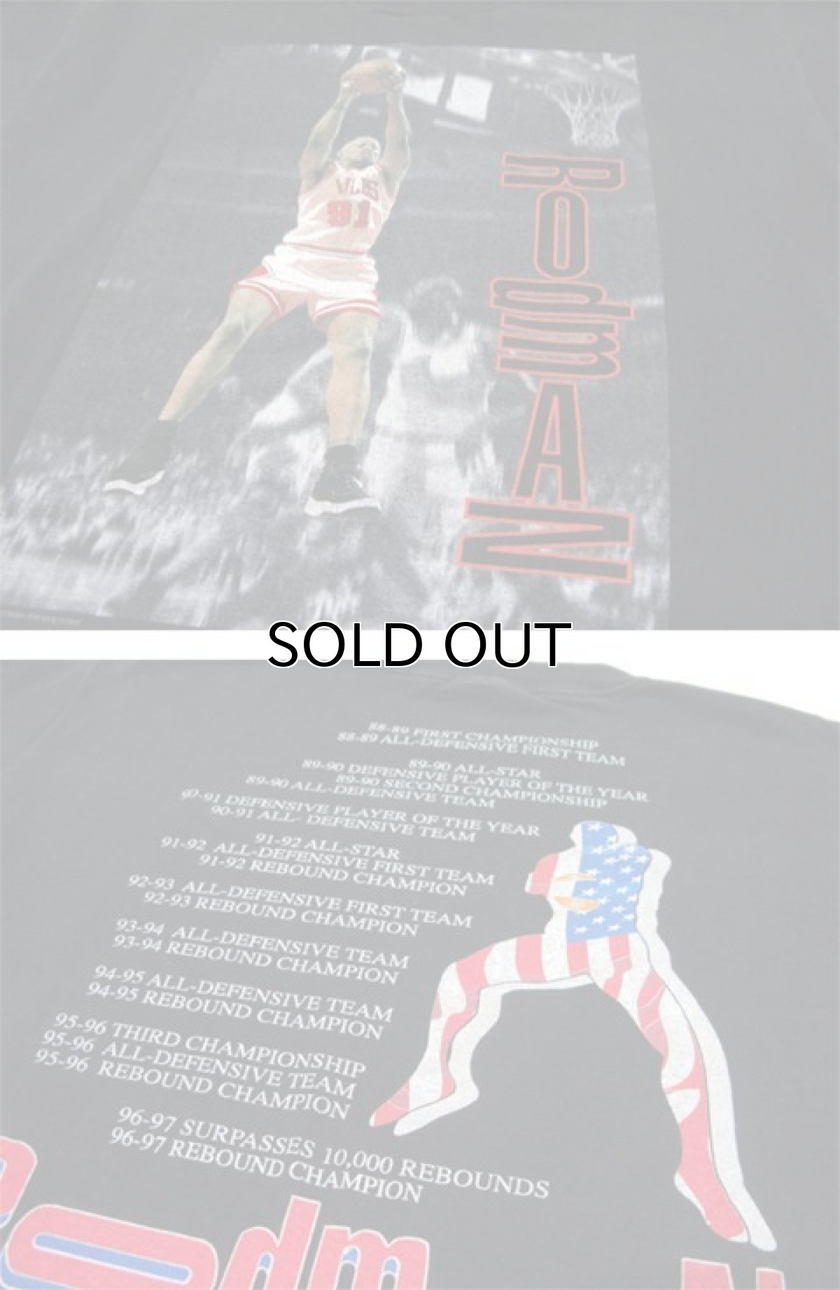画像5: 1990's Crew Neck Print T-Shirts "Dennis Rodman" BLACK size L - XL (表記 XL) (5)
